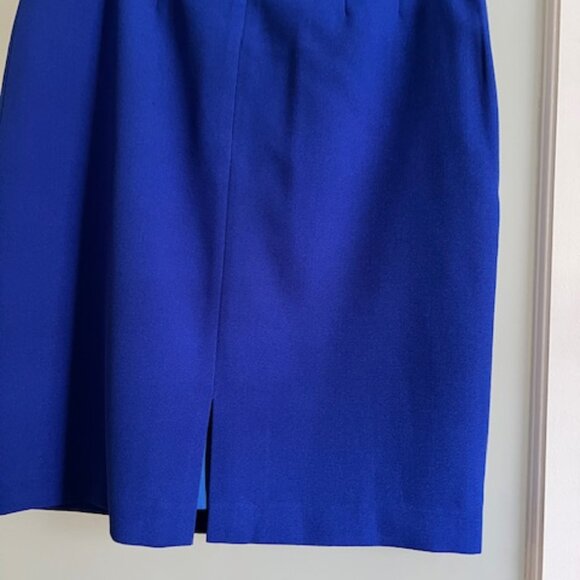 Tahari Royal Blue Skirt Size 8 - Picture 2 of 3